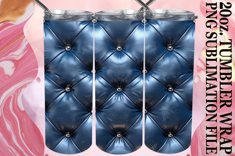 Quilted 3D Texture Tumbler Design
