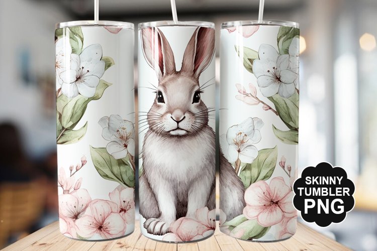 Easter Bunny Tumbler - Easter Day Tumbler PNG Design