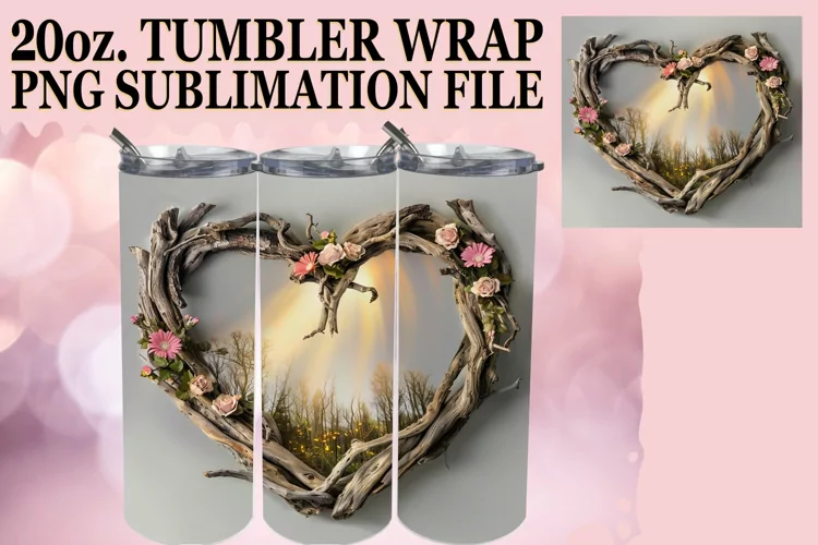 Woodland Escape Tumbler Wrap Sublimation - Summer Scenery
