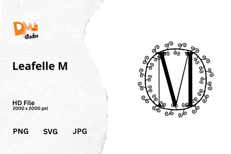 Floral Monogram Letter Svg Image 9