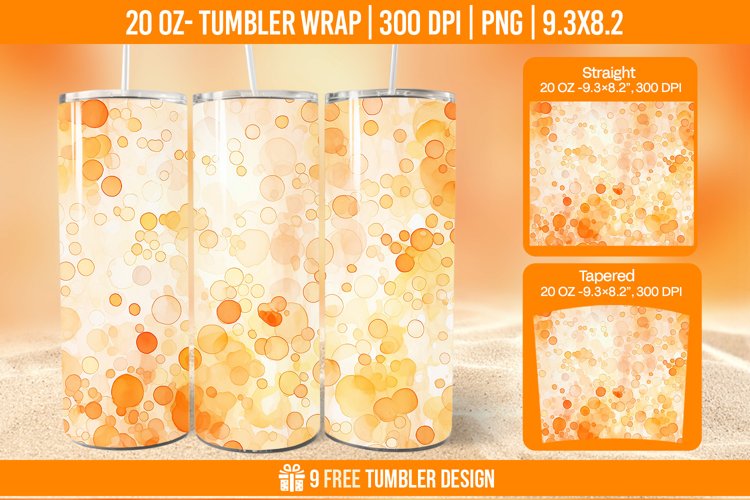 Confetti Tumbler Wrap Designs, Sublimation Wrap