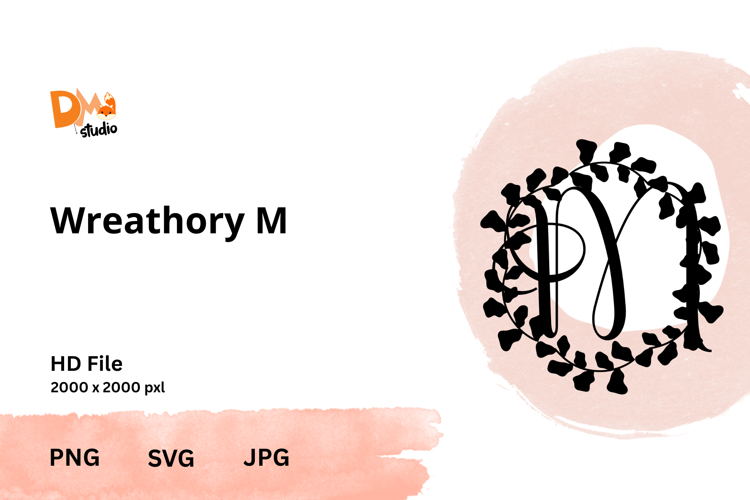 Wreath Monogram SVGs Image 9