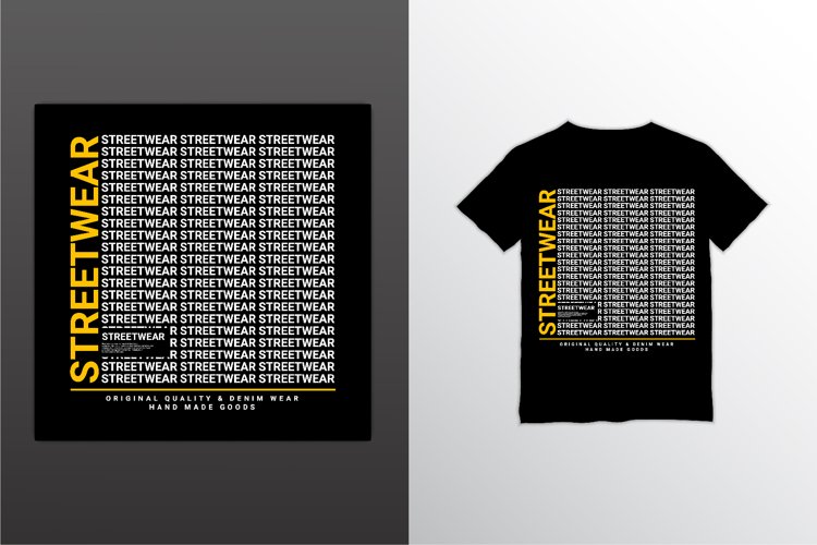 Streetwear t-shirt design, suitable for screen printing example image 1