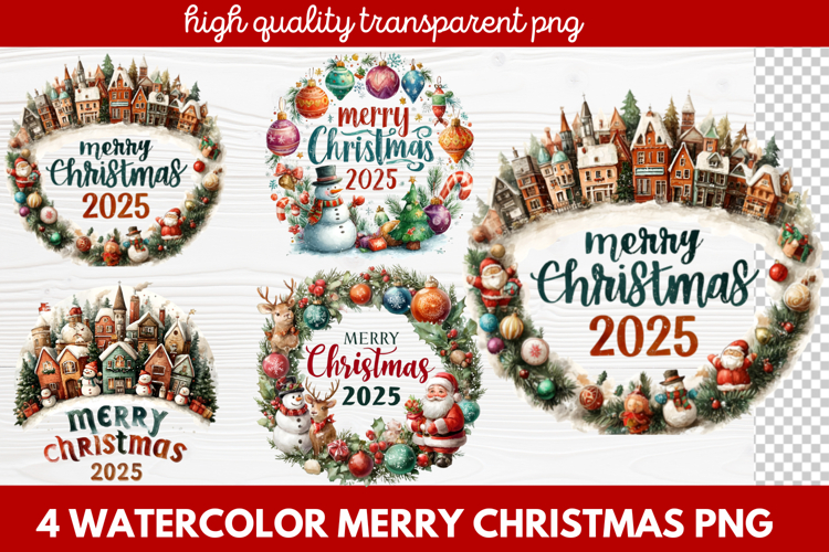 Christmas Watercolor Clipart Image 13