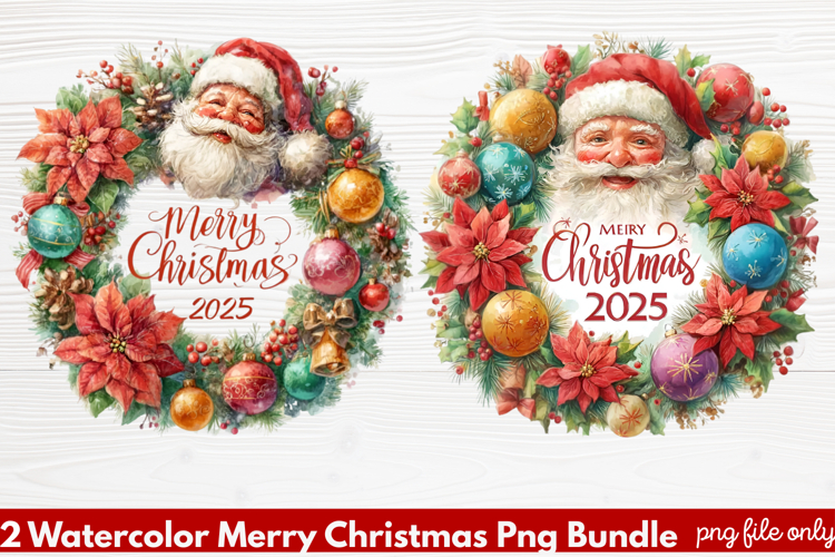 Christmas Watercolor Clipart