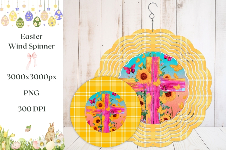 Christian Cross Wind Spinner, Sunflowers Wind Spinner PNG