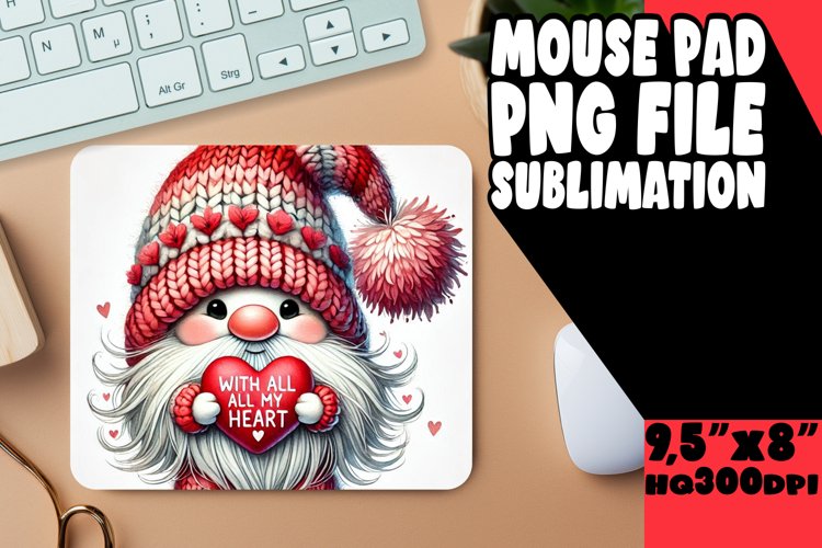 Timeless desk PAD Classic Design, Gnomes