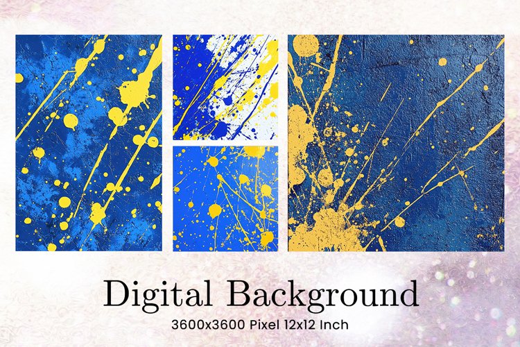 Paint Texture Wall Art Splash Background_13