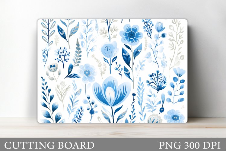 Wildflowers Cutting Board. Flowers Cutting Board Sublimation example image 1