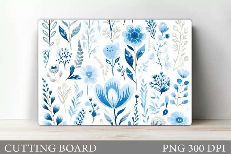 Wildflowers Cutting Board. Flowers Cutting Board Sublimation
