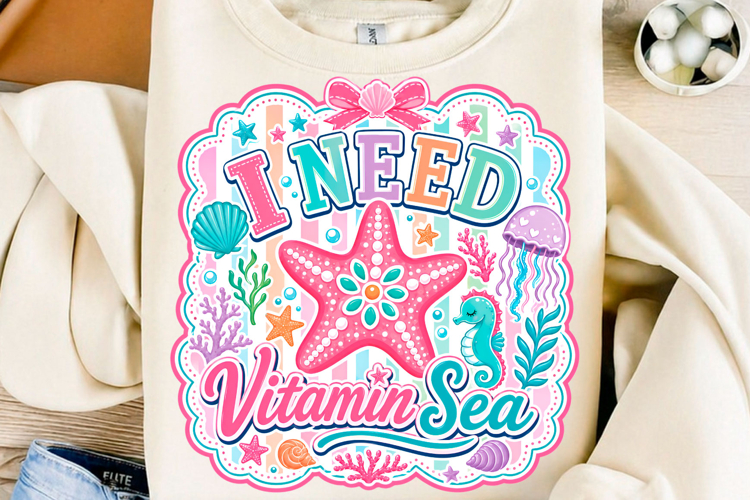 Boho, I Need Vitamin Sea Summer Png