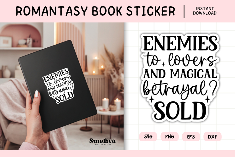 Printable Magic and Fantasy Book Lover Sticker | Magical