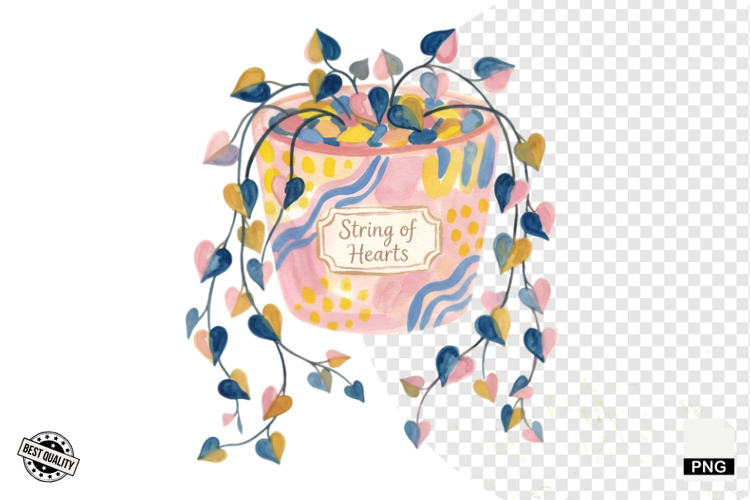Charm Summer Houseplant Clipart example image 1