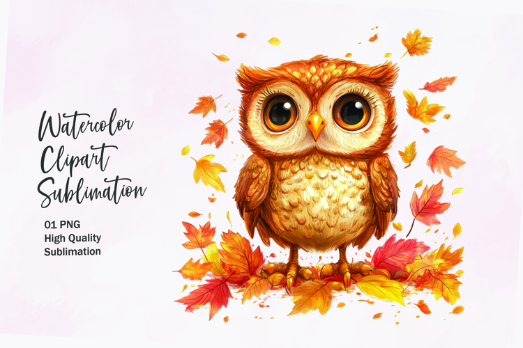 Watercolor Leaves Clipart Image 4