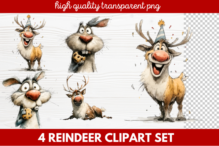 Whimsical Christmas Clipart | Cute Festive Holiday PNG Illus
