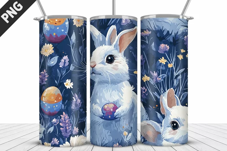 Easter Sublimation| Bunny Tumbler Wrap| Easter Tumbler Wrap