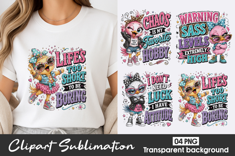 Funny Bird Quote Clipart Sublimation PNG