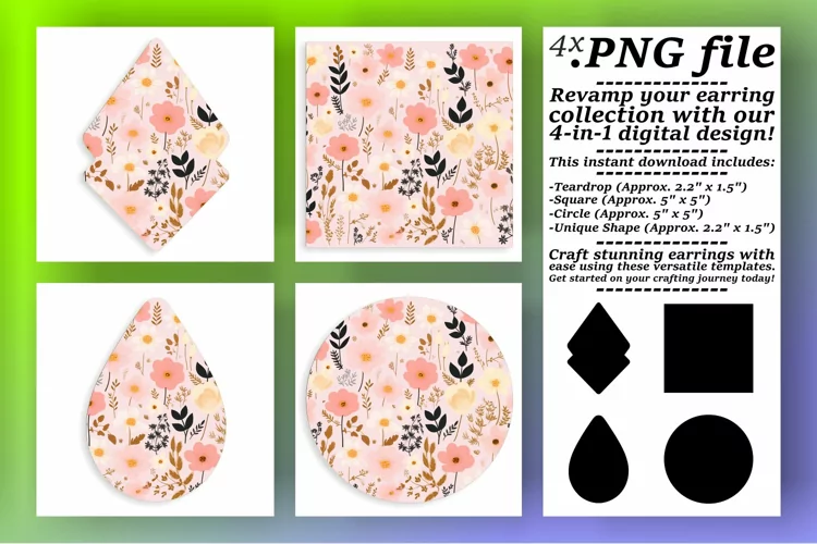 Whimsical Floral Delights: Sublimation Collection