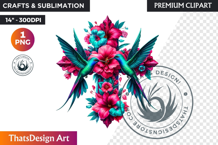 Floral Day of Dead Crosses Clipart Sugar skull PNG catrina