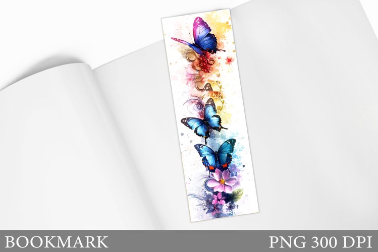 Butterflies Bookmark Design. Butterfly Bookmark Sublimation