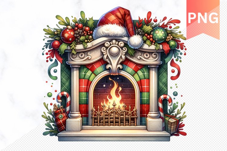 Christmas Fireplace Png Image 13