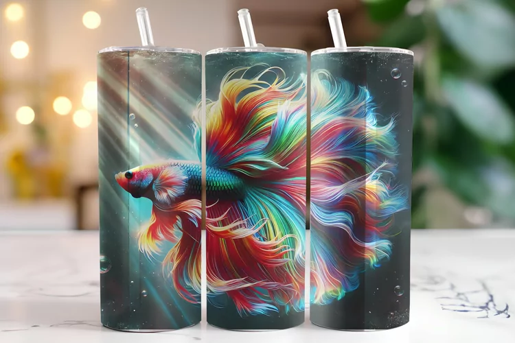 Fish Tumbler Wrap | Sublimation | Tumblers