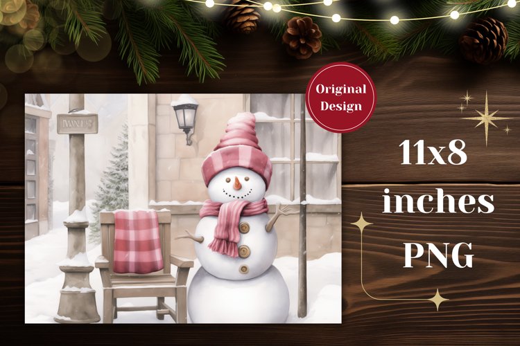 Cute Snowman Clipart Image 13