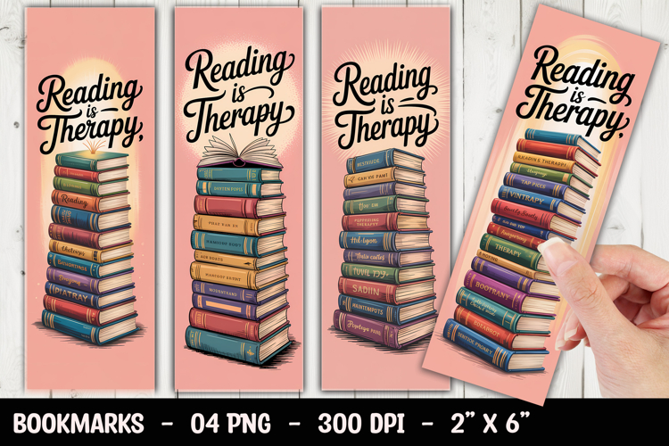Reading Therapy Bookmark Sublimation
