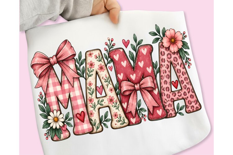 Mama Floral Wild Flower PNG, Mama PNG example image 1