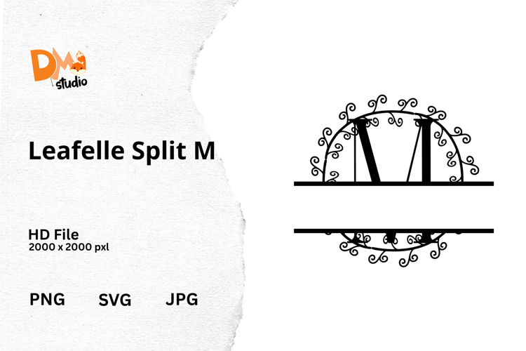 Floral Monogram Letter Svg