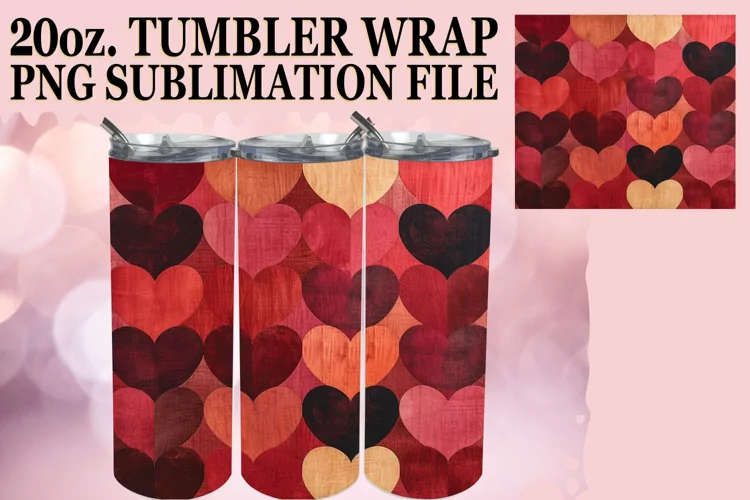 Tropical Love Tumbler Design - Sublimation
