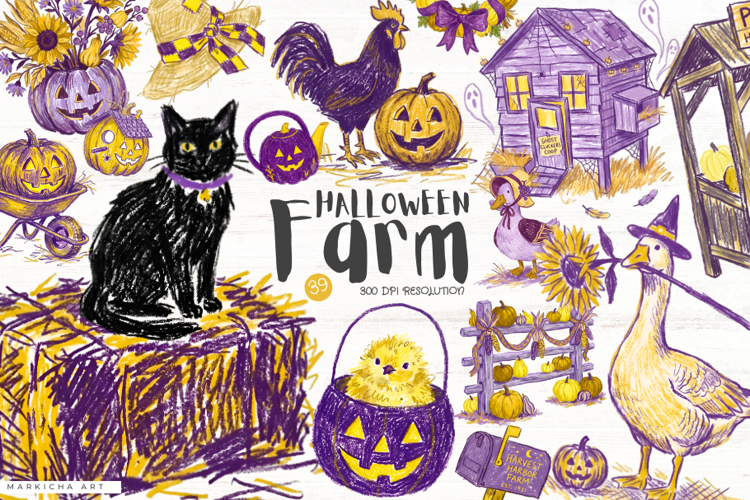 Farmhouse Animals Clipart Image 23