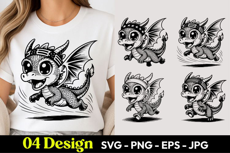Cute Dragon SVGs Image 7