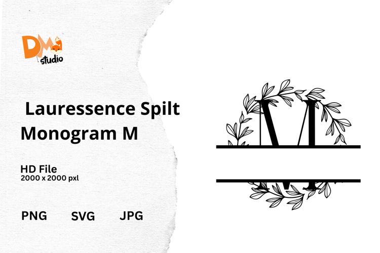 Floral Monogram Letter Svg Image 15