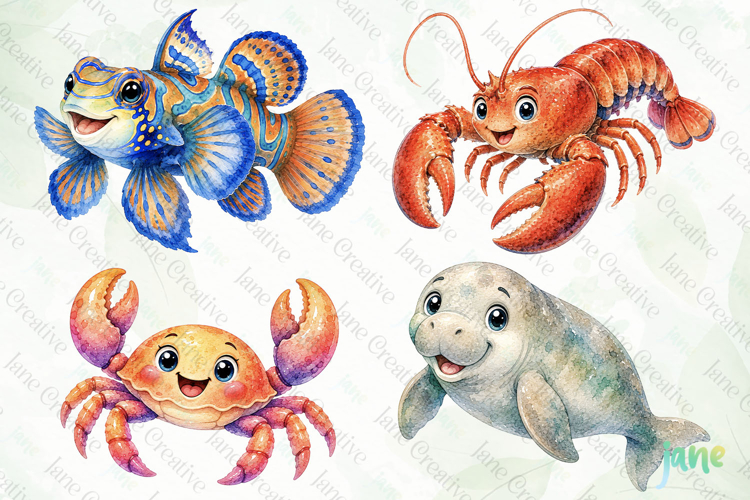 Cute Ocean Animal PNG