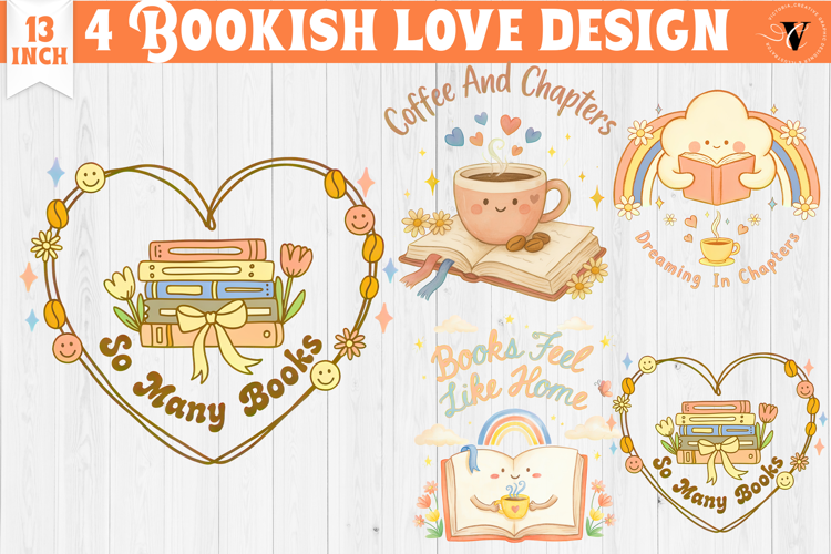 Bookish Sublimation designs | Cute Reading Book Lover png