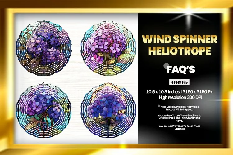 Heliotrope Wind Spinner Sublimation - 04 Variations