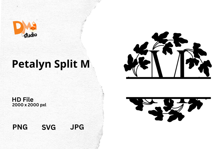Floral Monogram Letter Svg Image 16