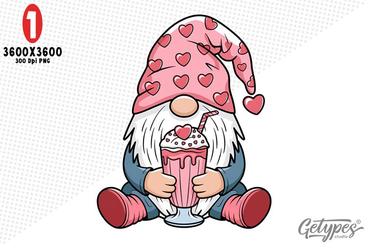 Valentine Gnome Clipart Image 10