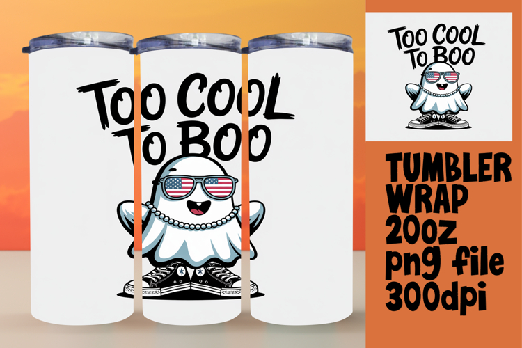 Custom 20oz Tumbler Design , Funny Ghost