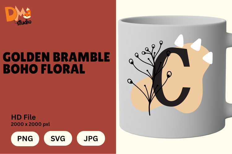 Floral Letter Svg Image 22