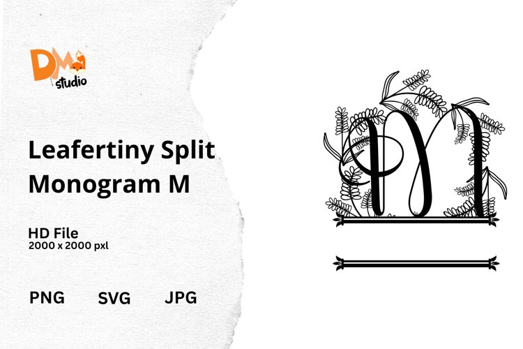 Floral Monogram Letter Svg Image 23