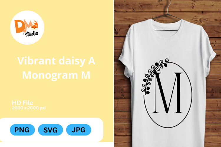 Daisy Monogram Svg Image 16