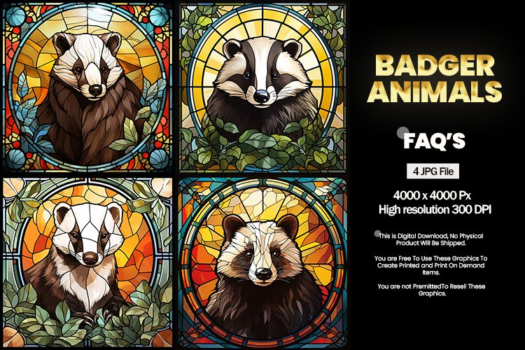 Badger Clipart Image 20