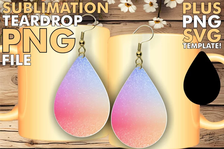 Ombre Beauty: Shimmering Teardrop Earrings