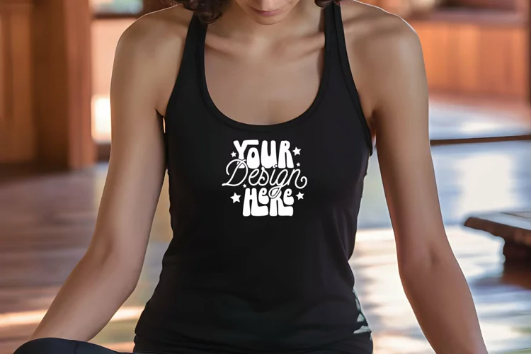 Next Level 1533 Black Mockup, Next Level Tank Top Mockup