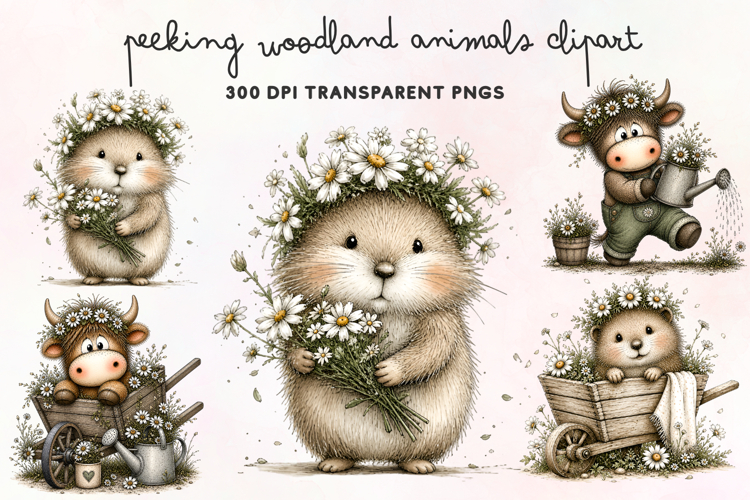 Woodland Animals Clipart Image 3