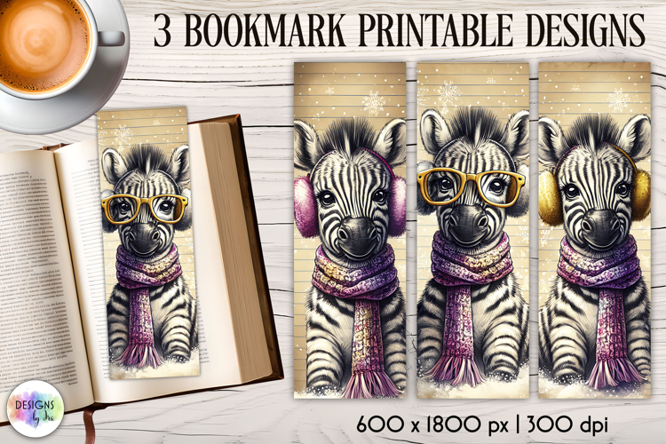 Vintage Winter Animals Bookmarks, Cute Retro Animal Bookmark