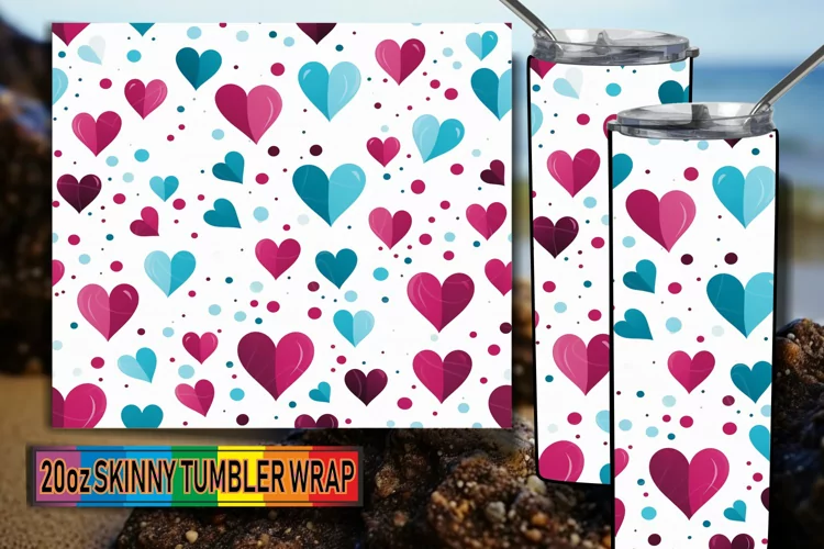 Heartwarming Creations: Watercolor Tumbler Wrap