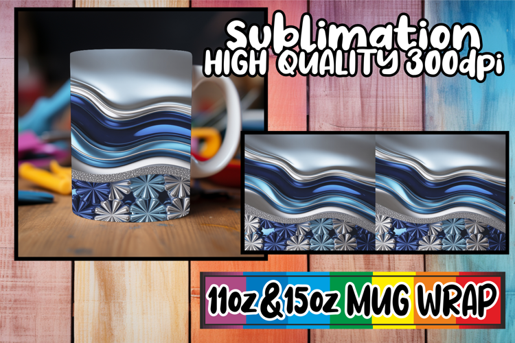 Enchanted days 11oz 15oz sublimation wrap, Pattern